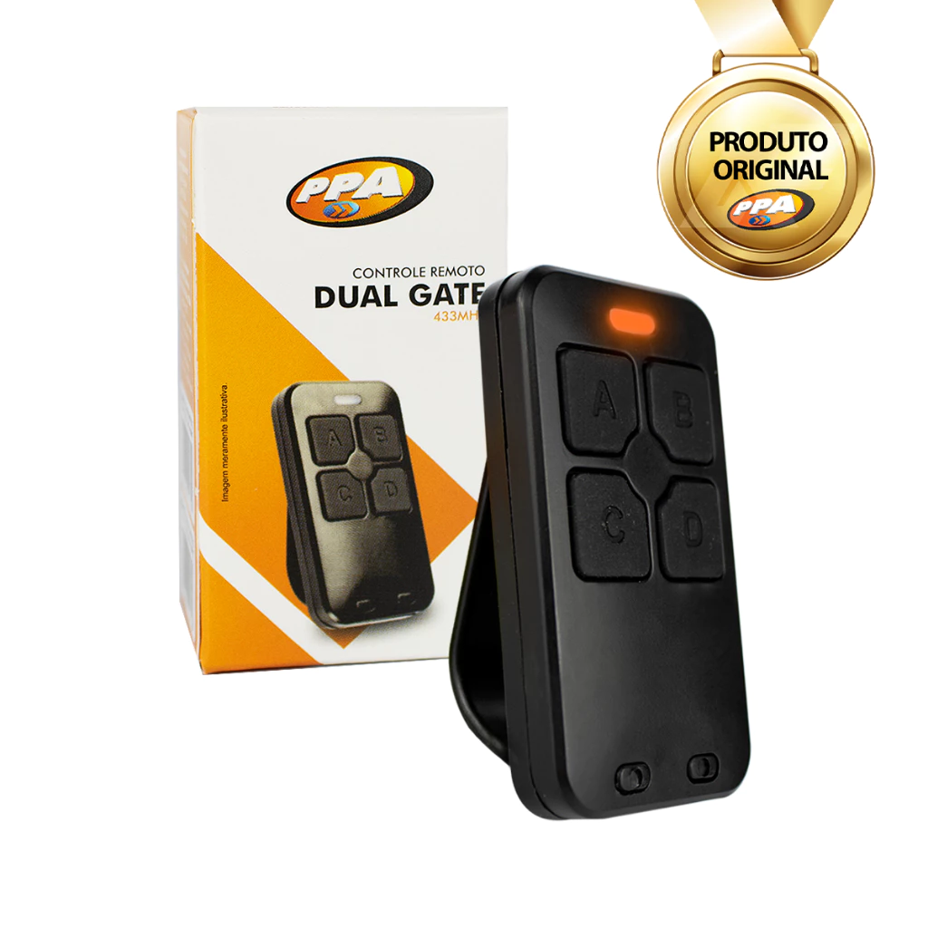 Controle Remoto Dual Gate PPA Motor de Portão Código Linear