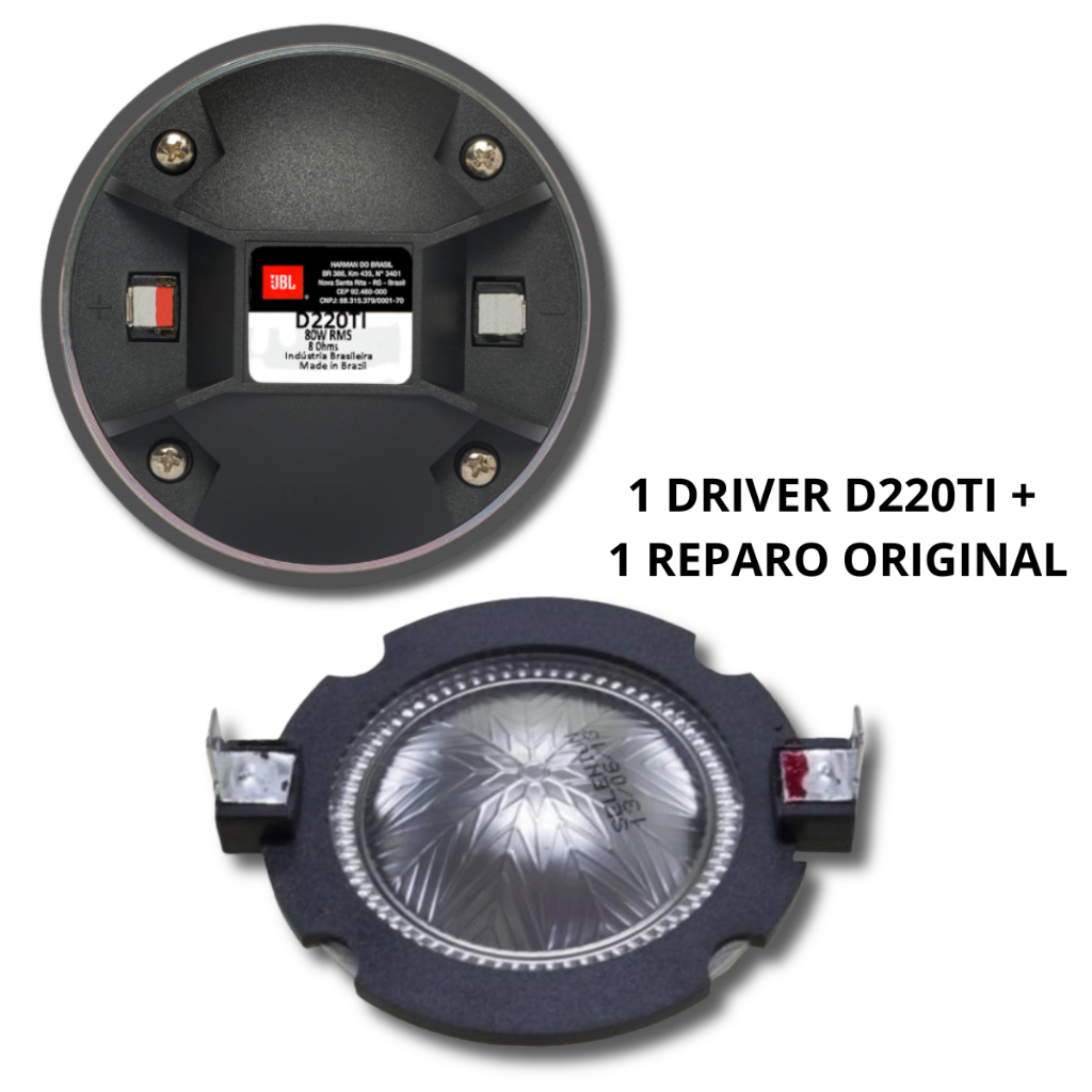 Driver corneta Jbl Selenium D220 Ti D220ti 8 Ohms Titânio titanium