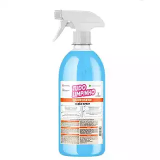 SPRAY SABÃO DE QUEROSENE LIMPA VIDROS TUDO LIMPINHO 1 LITRO em Oferta na Shopee