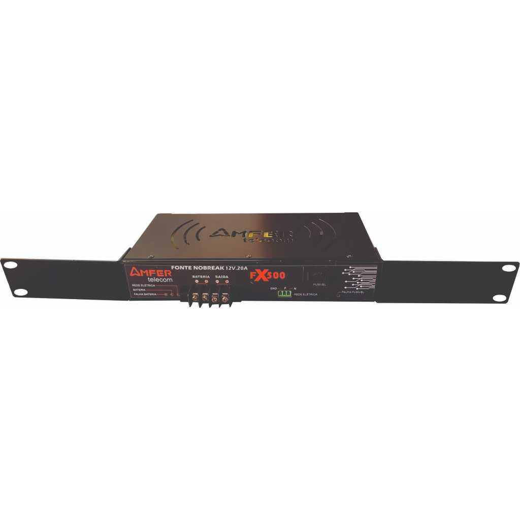 FONTE NOBREAK AMFER FX500 12V/20A COM SUPORTE PARA RACK | Shopee Brasil