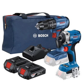 Furadeira Gsb 185-li + Chave De Impacto Gdr 18v-215 Com Baterias e Bolsa Bosch em Oferta na Shopee