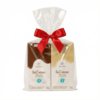 Kit Cacau Show laCreme Zero Açúcar – Chocolate Branco 100g + Chocolate ao Leite 100g em Oferta na Shopee