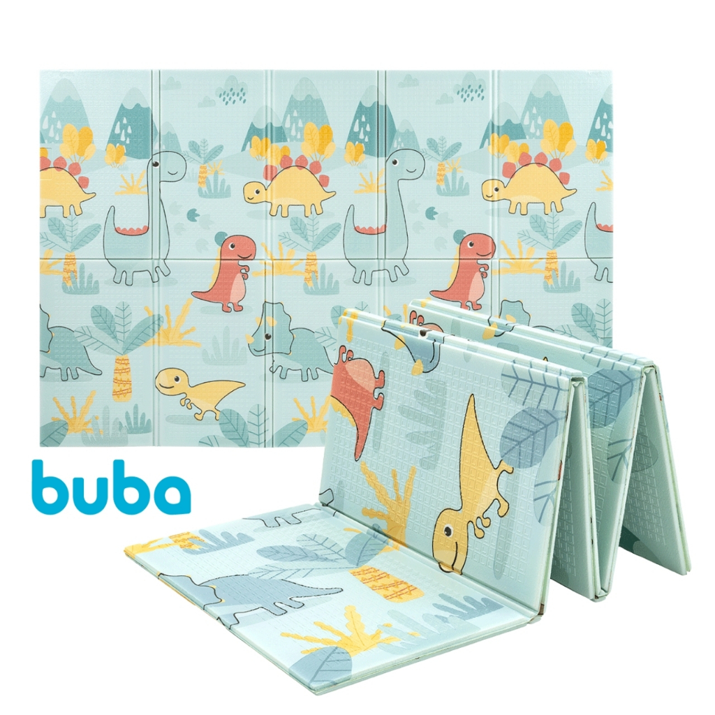 Tapete Dobrável Buba Dino Menino Grande Tatame Bebê Tummy Time | Shopee ...