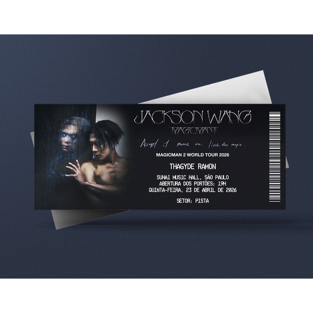 Ingresso Holográfico Personalizado Jackson Wang - Magicman 2 World