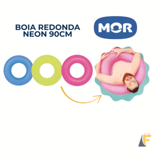 Boia Inflável Neon 90 Cm Redonda Piscina Praia Infantil Mor em Oferta na Shopee