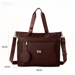 Bolsa Feminina De Ombro Viagem Casual Impermeável Para Academia Nylon em Oferta na Shopee