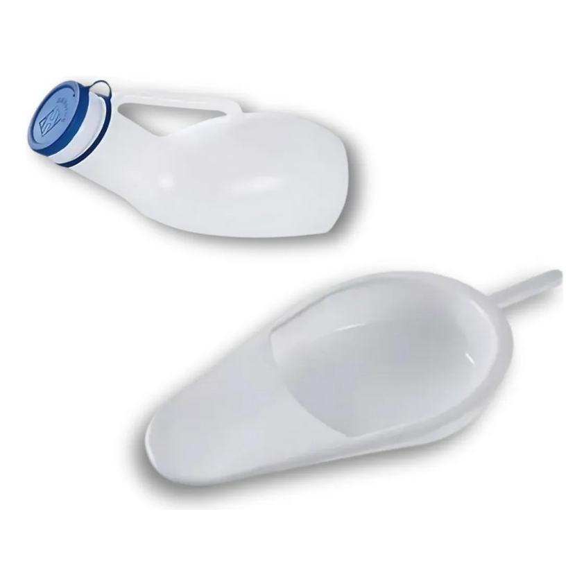 Kit necessidades Básicas Comadre/urinol Feminino 2l + Papagaio/urinol ...