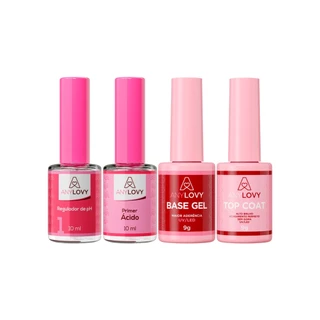 Kit Blindagem Anylove Primer Ácido Top Coat Gel Base E Regulador De Ph em Oferta na Shopee