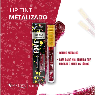 Lip Tint Metalizado Max Love em Oferta na Shopee