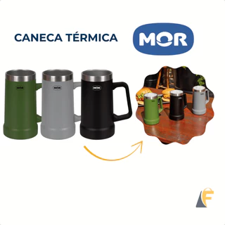 Caneca Térmica Mor 500ml Aço Inox 500ml Cores Diversas em Oferta na Shopee
