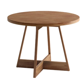 Mesa de Jantar Redonda Átria 1594 Carraro Nogal/Rose em Oferta na Shopee