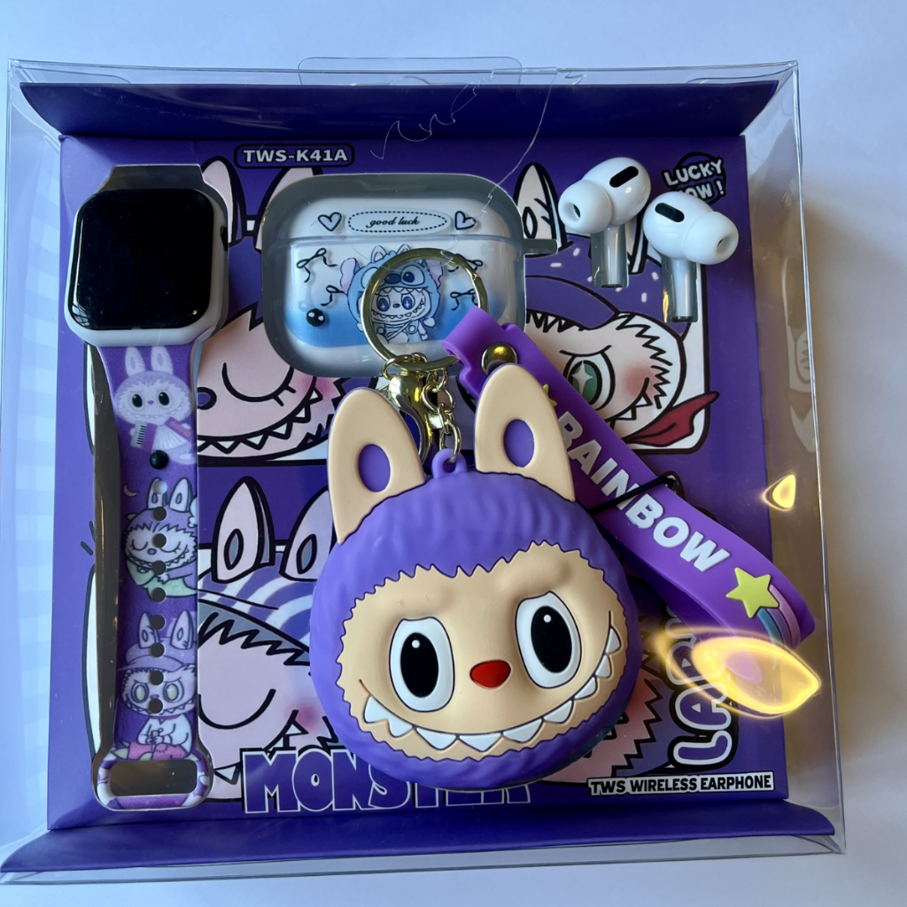 Smartwatch Labubu + Fone Bluetooth + Case - Relógio Inteligente ...