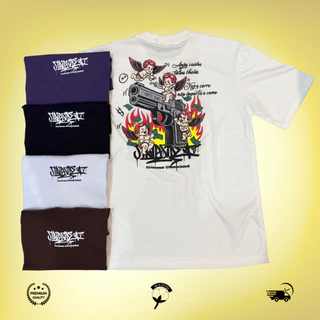 Camiseta masculina Streetwear unissex 100% algodão casual TS Anjos caídos