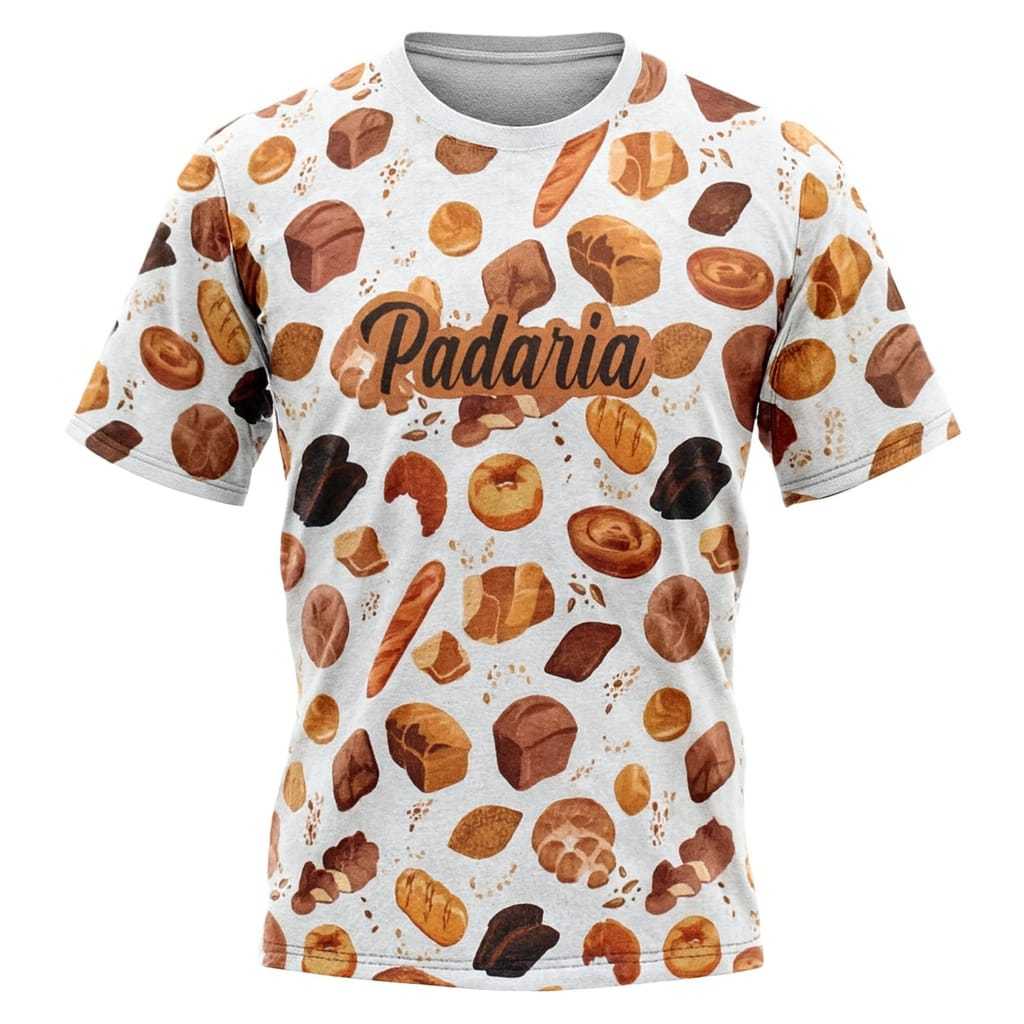Camisa PADARIA PROFISSÃO camiseta para trabalhar blusa unifo
