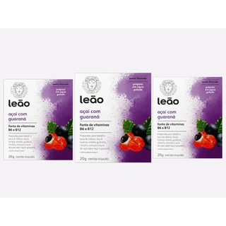 Chá Leão Vitamínico Açaí com Guaraná - Combo (30 Sachês) em Oferta na Shopee