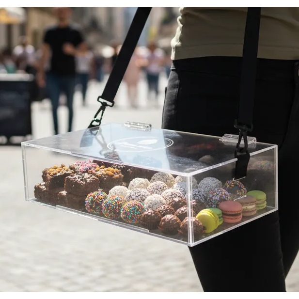 Expositor Acrílico Para Brownies, Trufas E Outros Doces