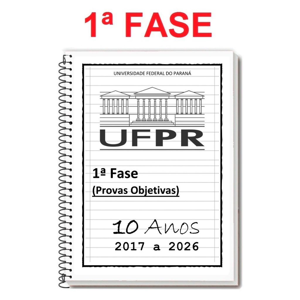 UFPR - 1ª FASE 2026/2027 - Caderno de Provas + Gabarito | Shopee Brasil