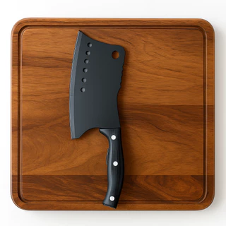Cutelo Profissional Churrasco Carnes Lâmina Black Aço Inox Premium Escurecido Faca Açougueiro