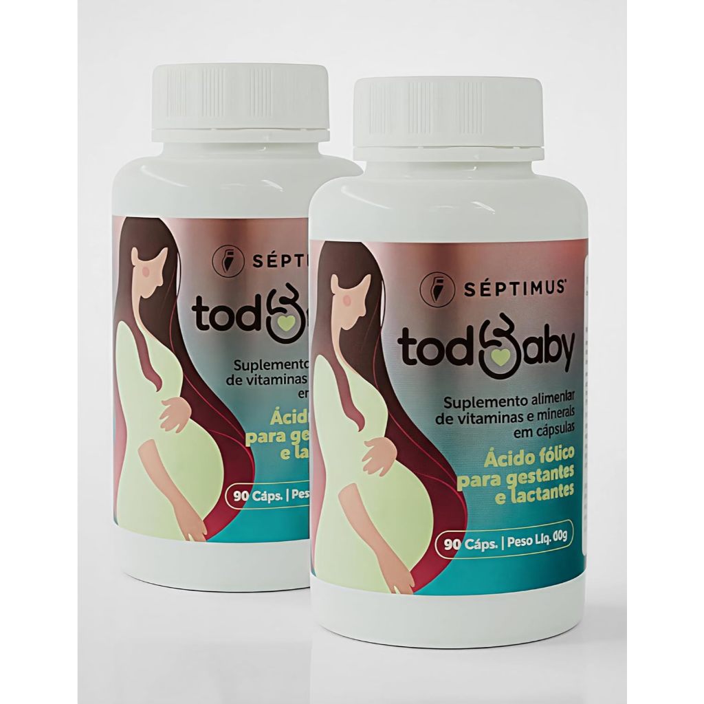 Suplemento Para Gestantes e Lactantes Todbaby® – 21 Nutrientes, Ferro e ...