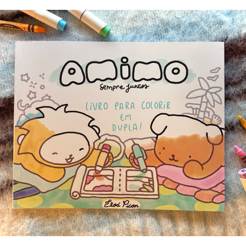 Livro para colorir em DUPLA - AMIMO: Sempre Juntos! | Shopee Brasil