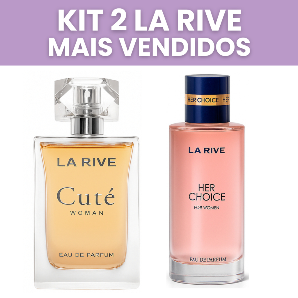 Kit 2 La Rive Feminino Cute e Her Choice Perfume De Mulher Para