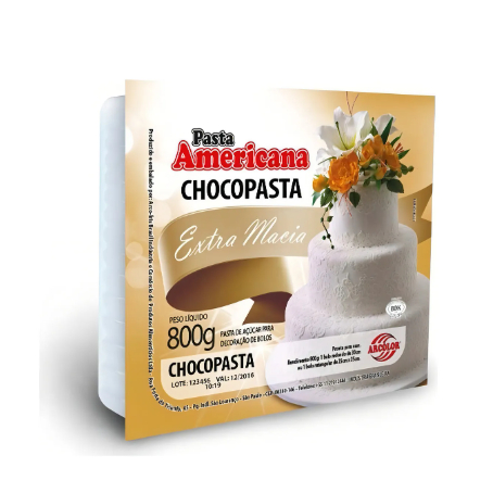Kit 2 Pasta Americana Chocopasta Marrom Extra Macia 800g Arc