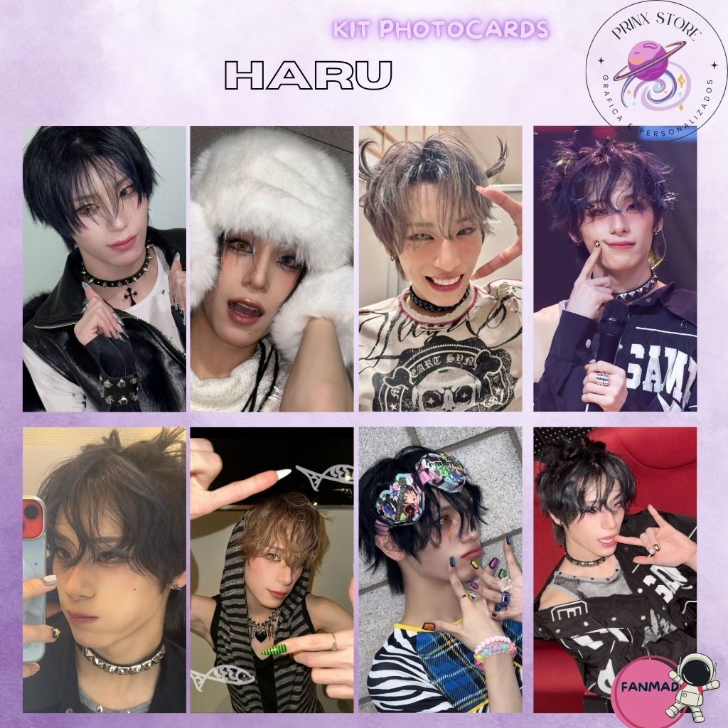 KIT PHOTOCARDS XLOV HARU HYUN RUI WUMUTI KPOP - FANMADE ( LEIA A