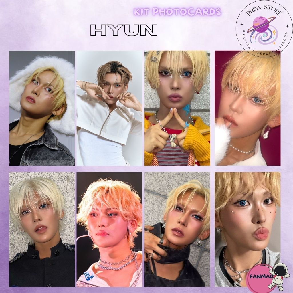 KIT PHOTOCARDS XLOV HARU HYUN RUI WUMUTI KPOP - FANMADE ( LEIA A