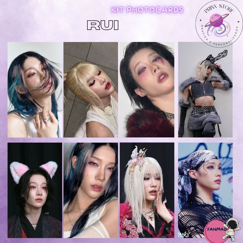 KIT PHOTOCARDS XLOV HARU HYUN RUI WUMUTI KPOP - FANMADE ( LEIA A