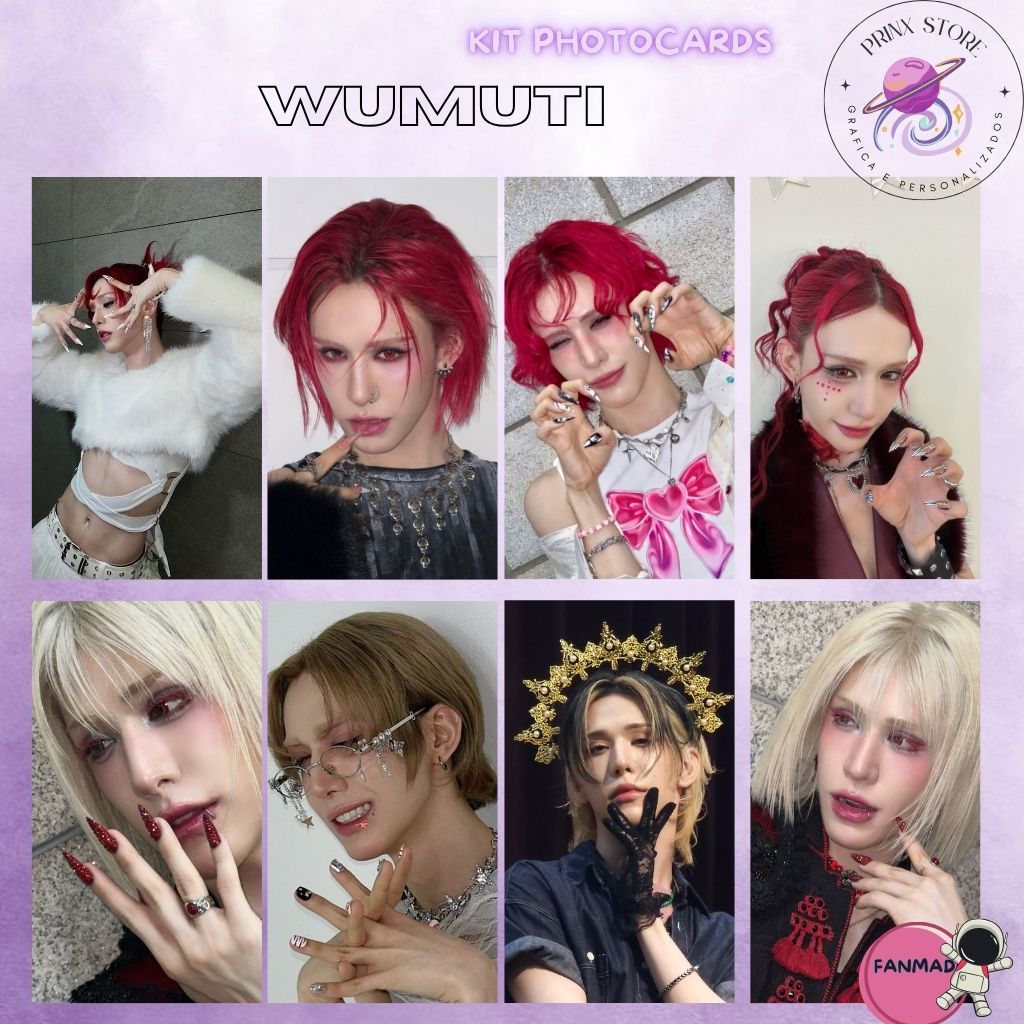 KIT PHOTOCARDS XLOV HARU HYUN RUI WUMUTI KPOP - FANMADE ( LEIA A