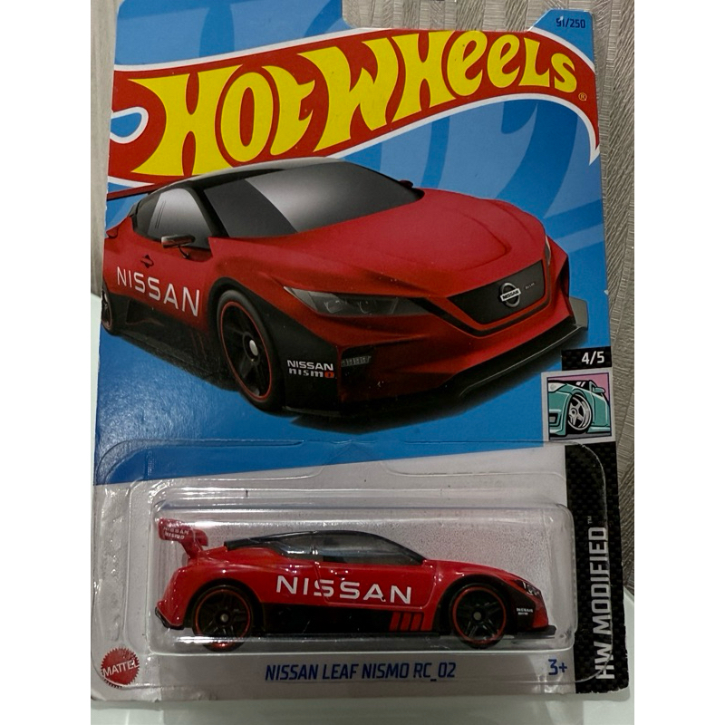 Hot Wheels Nissan Leaf Nismo RC_02 Argento - Serie HW Green Speed 2021 - Modello 1:64 Con Custodia Protettiva Klas - Edizione Da Collezione