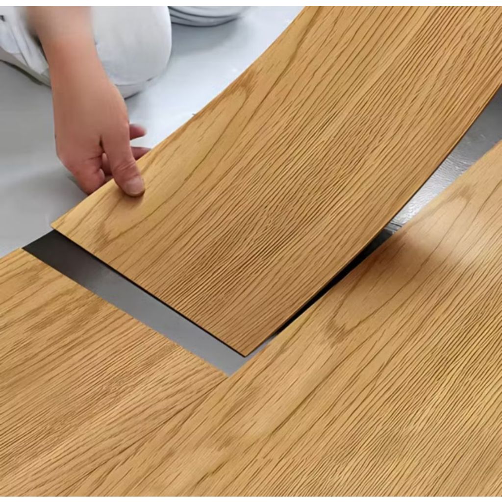 100 Placas Piso Painel Revestimento Auto Colante Mdf Vinílico Adesivo Lavável Madeira 45x11-cm