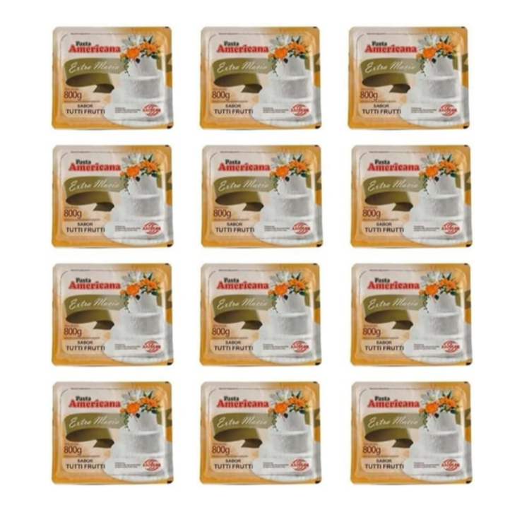Kit 12 Pasta Americana 800gr Extra Macia Arcolor (Escolha o 