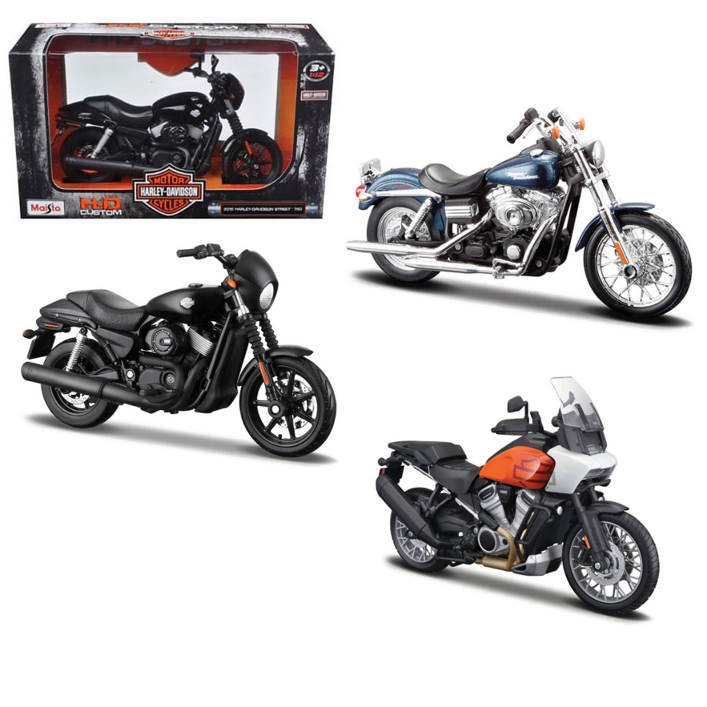 Maisto 1/12 Harley-Davidson 模型 Moto em Miniatura Harley Davidson H-D Custom Maisto 1/12 Escolha a