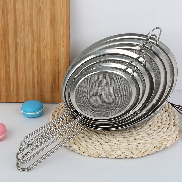 Peneiras de Inox Kit 3 Peças - Coador Durável para Cozinha D