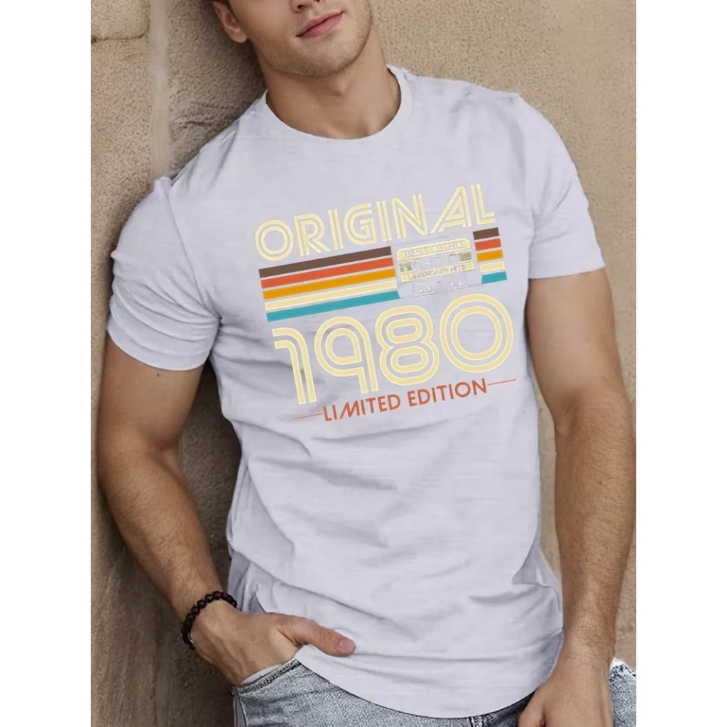 Camiseta retrô ORIGINAL 1980 LIMITED EDITION T-shirt vintage