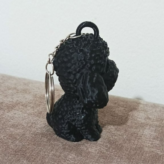 Chaveiro cachorrinho Poodle | Pet Lover Presente Cãozinho | Impressão 3D