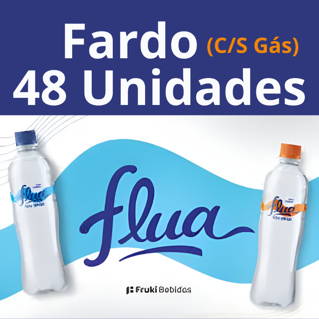 Água Mineral Sem Com Gás Fruki Flua Ph 6,79 500ml Fardo Agua 36 - 48 ...