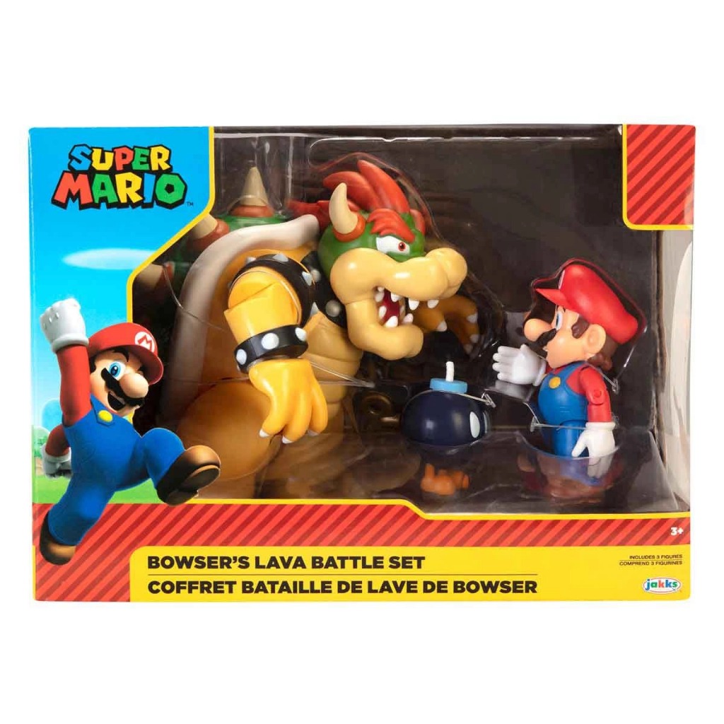 Conjunto Com 3 Bonecos Mario Vs Bowser Super Mario - Sunny em Oferta na Shopee