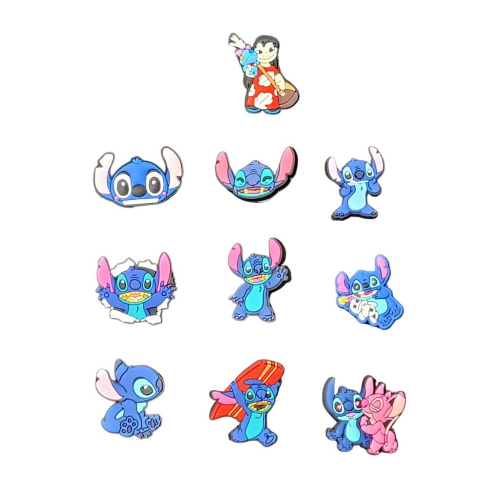 Pins Emborrachados para Croc e Babuche - Kit Stitch Diversos | Shopee ...