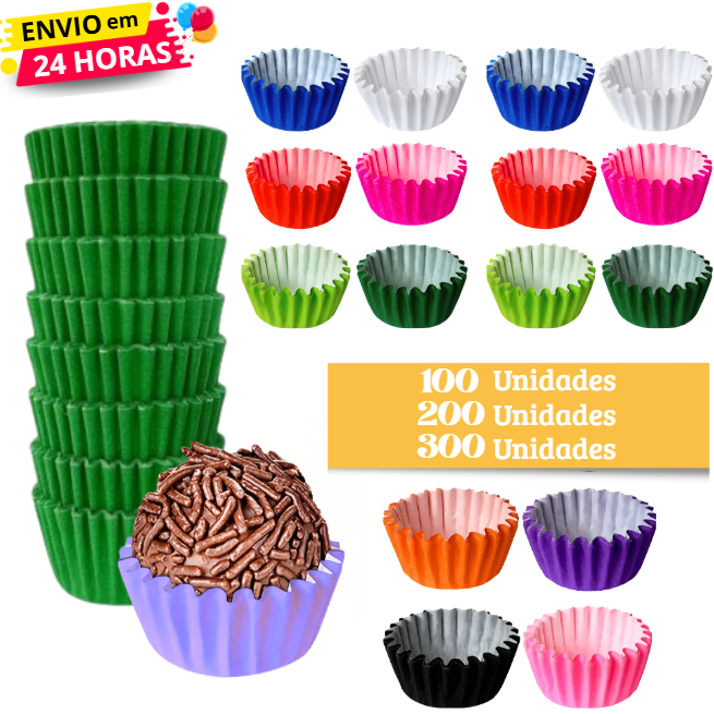 100~200~300 Forminhas Para Brigadeiro Nº5 Docinhos Tradicion