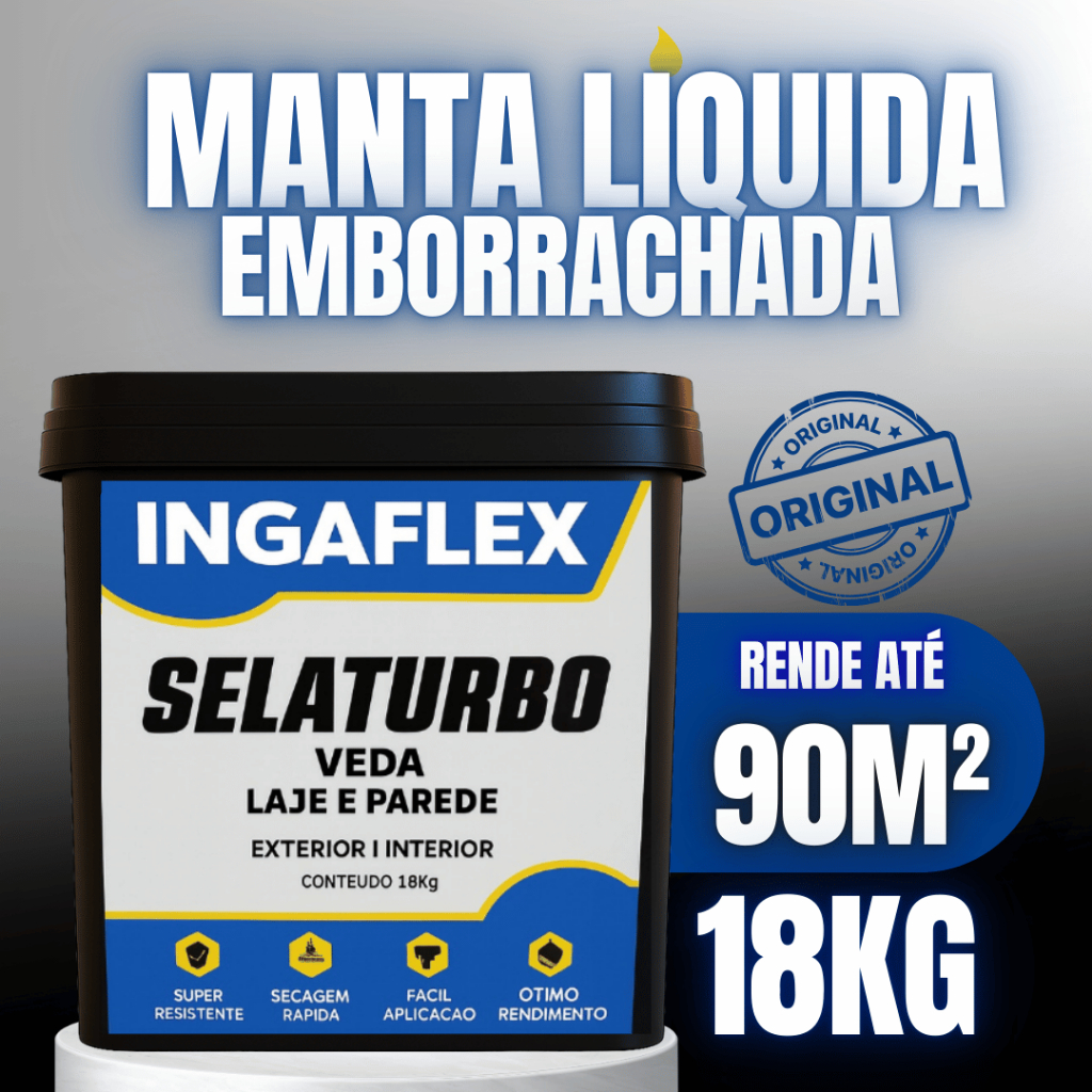 Manta Líquida Selaturbo 18kg Impermeabilizante Emborrachada Para ...