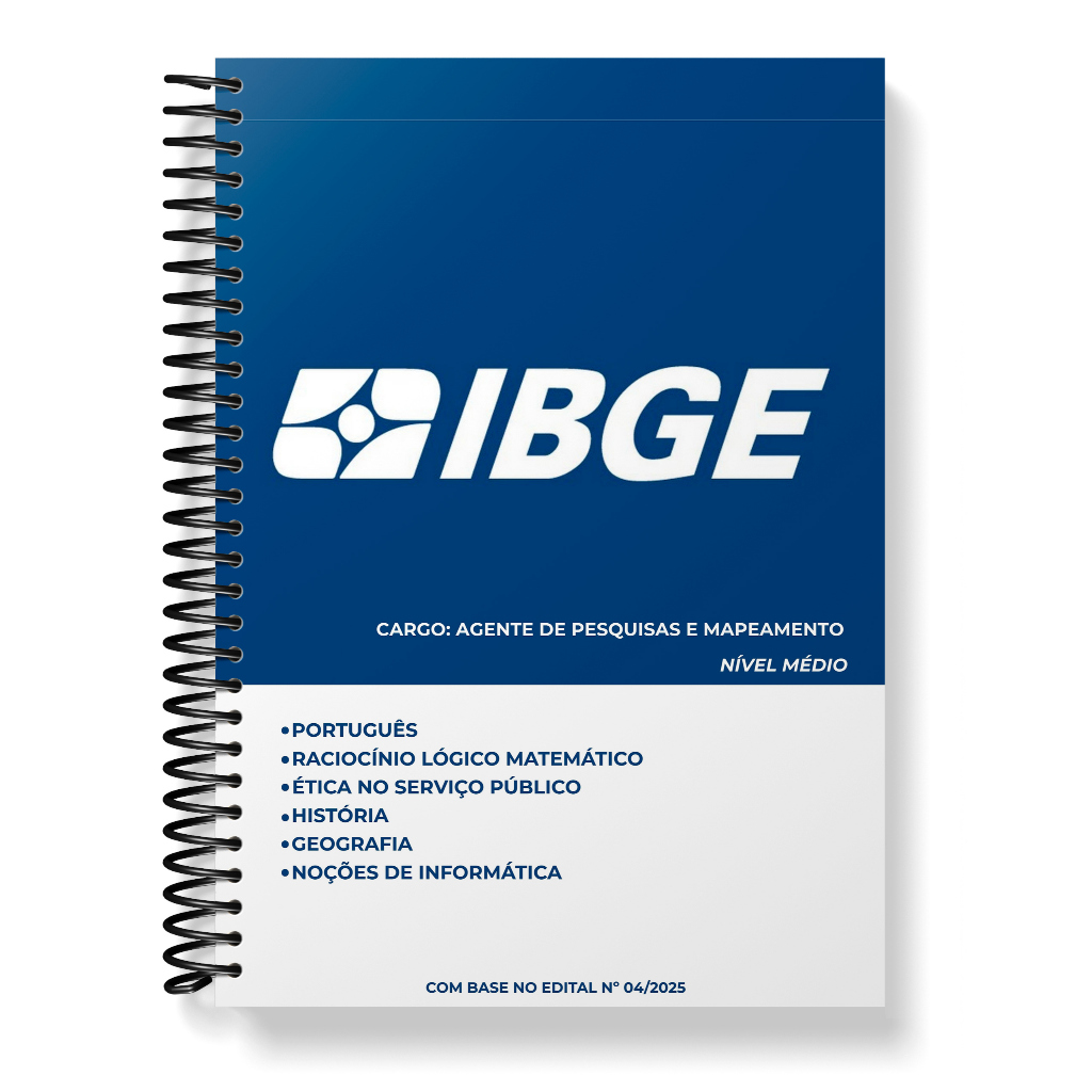 Apostila IBGE 2025 - Agente de Pesquisas e Mapeamento (APM) | Shopee Brasil