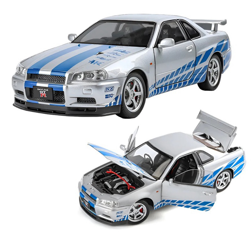 HotWheels Nissan Skyline GT-R(R34) 2台セット Hot Wheels Premium 2