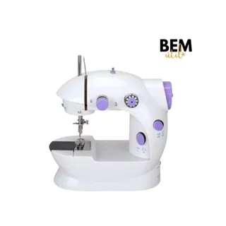 Mini Máquina Costura Portátil Elétrica Pilha + Pedal Bivolt