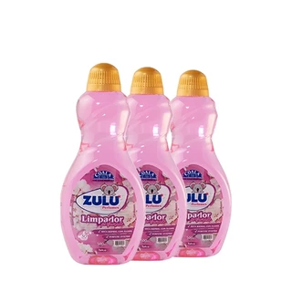 Kit 3 Limpadores Zulu Perfumes Talco 500ml em Oferta na Shopee
