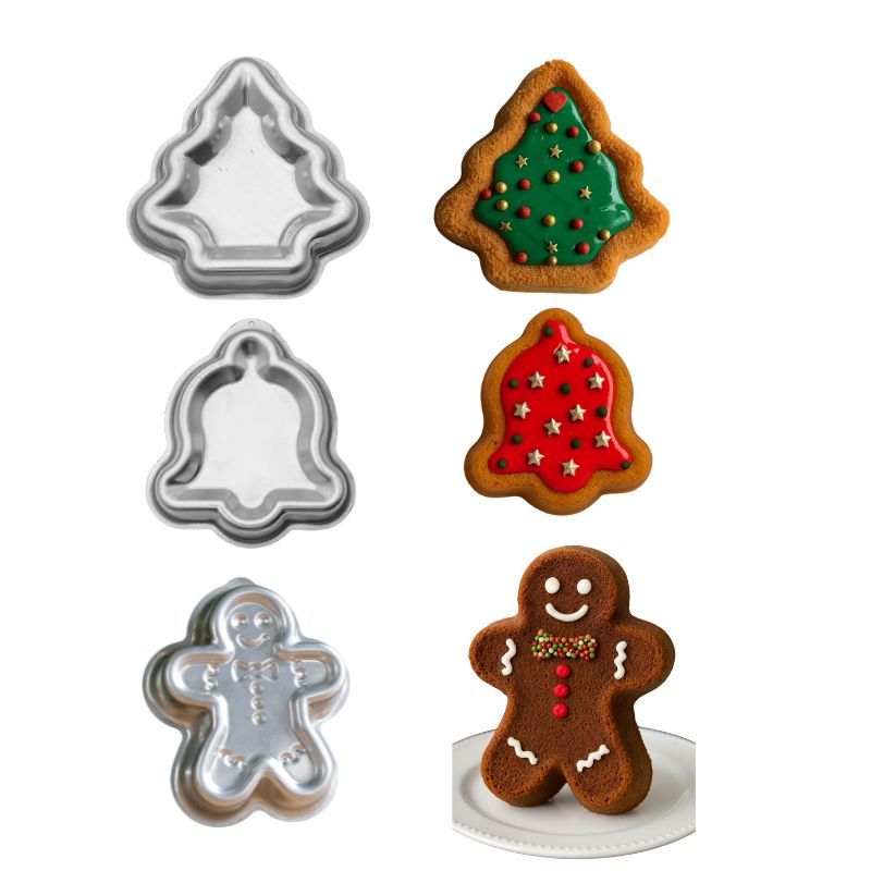 Kit 3 Formas Decoradas Bolo Brownie 18cm Marca Caparroz Nata