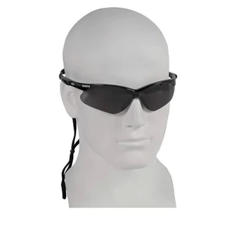 Óculos de Proteção Antiembassante Anti-impacto Nemesis Preto Fumê com Cordão