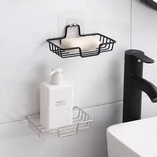 Saboneteira de Parede em Aço Inox Resistente Adesiva Não furar 