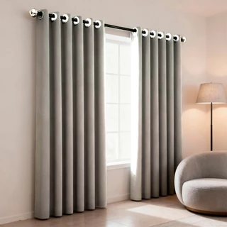 Cortina Eclipse Blackout 100% Camesa - Conforto, Escuridão e Estilo (2 Painéis) Camesa
